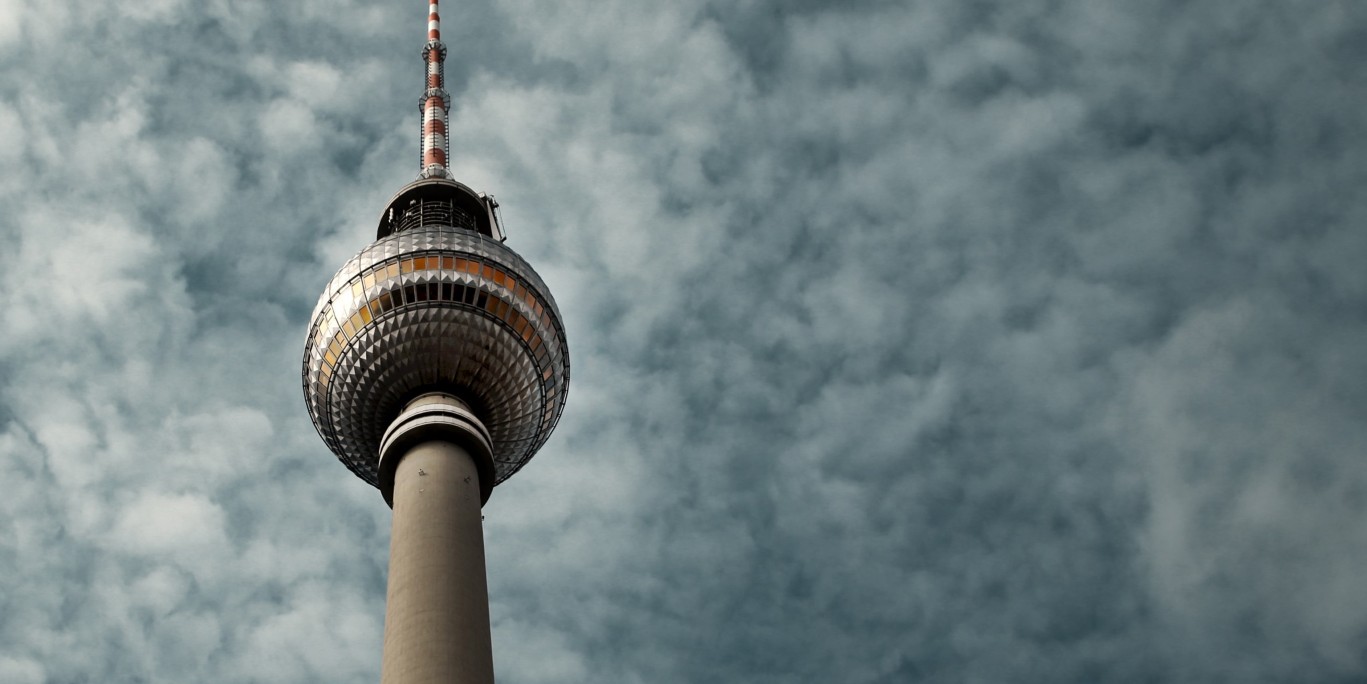 Picture shows the television tower at Alexanderplatz in Berlin; Green Alley Award 2023